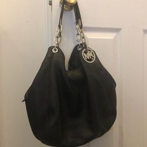 Michael Kors leather black purse